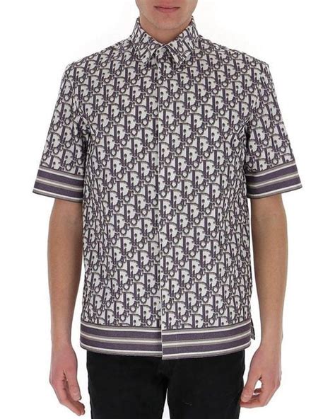 dior men's short sleeve button up|Dior men's polo shirts.